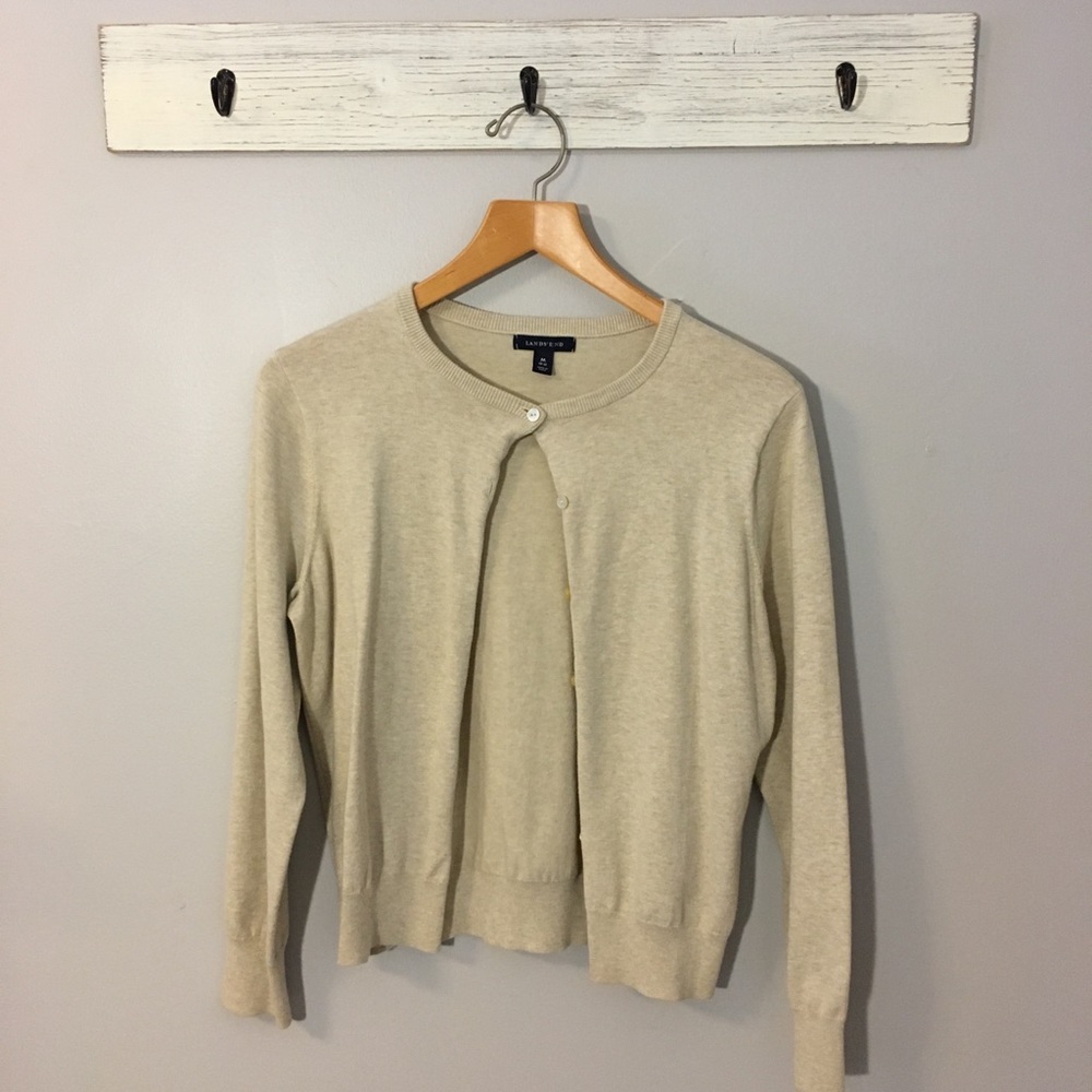 Heather cream cardigan